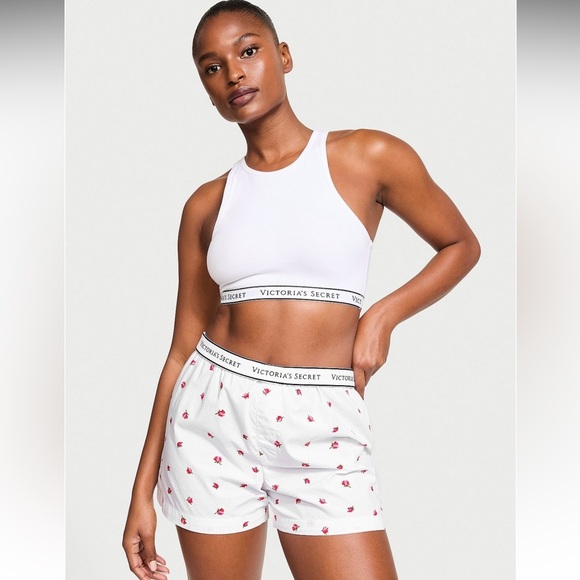 Victoria's Secret Other - Brand New Victoria’s Secret Cotton Relaxed Fit Boxer Shorts Rosebud Size Large